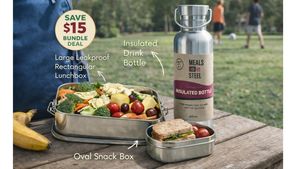 Best Sellers: Back to School Bento Set – Leakproof Lunchbox + Snack Box + Bottle (Save $15)