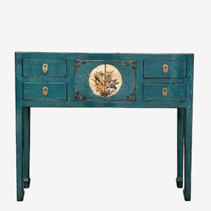 Products: Chinese Tall Contemporary Dark Green Cabinet - Mecasso Furniture
