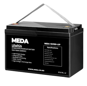 MEDA 12v 100ah Lithium Battery with Bluetooth