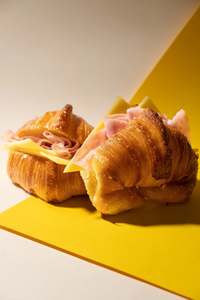 Non Vegan: Ham and Cheese Medialuna