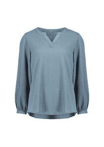Biz Collection 1: Womens Ruche Long Sleeve Blouse
