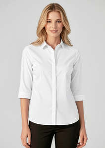 Biz Collection 1: Womens Charlie 3/4 Sleeve Shirt
