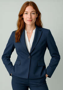 Womens Renew Single Button Mid Length Jacket