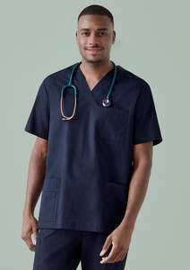 Mens: Biz Care Mens Tokyo Scrub Top - CST141MS