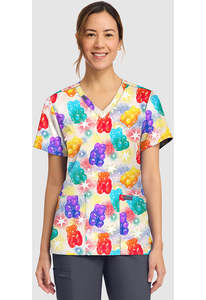CK Prints Women's Print V-Neck Top - CK856