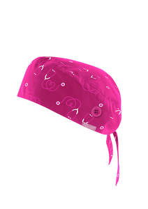 Unisex: Unisex Pink Printed Scrub Cap - CSC246U
