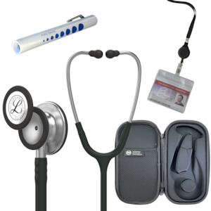 Pre Clinical Kit - Littmann Classic III Stethoscope, All Black Pod Technical Ste&hellip;