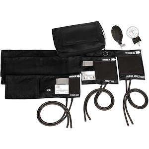 Aneroid Sphygmomanometers: 3-in-1 Aneroid Sphygmomanometer Set with Carry Case Black