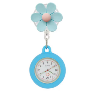 Watches: Flower Fob Watch Blue