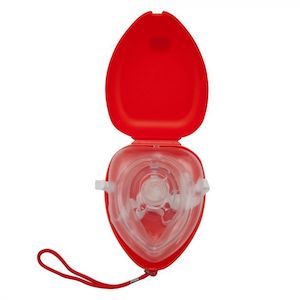 Resuscitation Airways: Rescue Mask with O2 Port in Hard Case