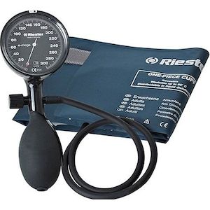 Blood Pressure Cuffs: Riester - E-mega Black with Adult BP Cuff