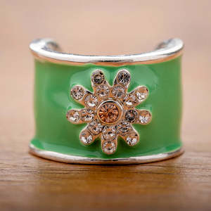 CharMED Stethoscope Charm - Daisy Flower Green