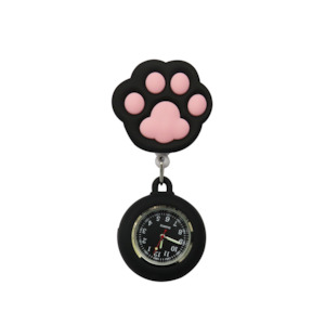 Id Tags: Retractable Badge Reel - Black Paw