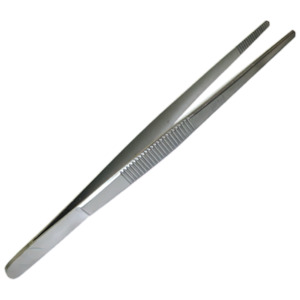 Forceps: AEROINSTRUMENTS Stainless Steel Blunt Forceps 13cm
