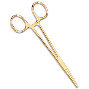 5.5" Gold Plated Kelly Forceps