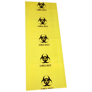 AEROHAZARD Biohazard Clinical Waste Bag 120L – 55um - 490 x 1200mm