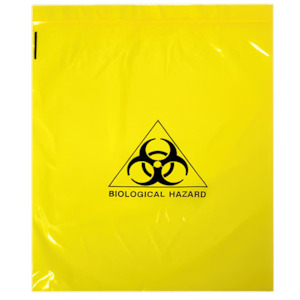 AEROHAZARD Biohazard Clinical Waste Bag 4L – Press Seal, 30um - 250 x 300mm