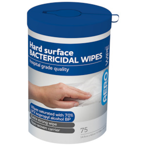 AEROWIPE 70% Isopropyl Alcohol Hard Surface Wipes Tub/75