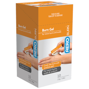 Burn Care: AEROBURN Burn Gel Sachet 3.5g pack/10