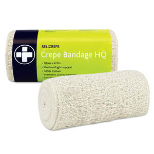 First Aid: Relicrepe Crepe Bandage HQ - 10cm x 4m