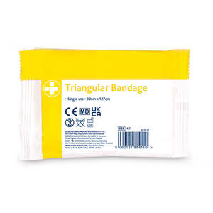 First Aid: Triangular Bandage - 90 x 127cm
