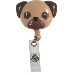 Id Tags: Deluxe Retracteze™ ID Holder Pug