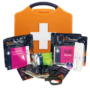 Burn Care: Large Burns First Aid Kit - Compact Aura Box - Orange
