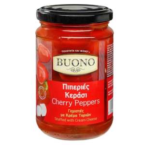 Antipasto: 'Buono' Cherry Peppers stuffed w/ Cheese 280g