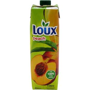 Beverages Non Alcoholic: Peach Juice 'Loux' 1L