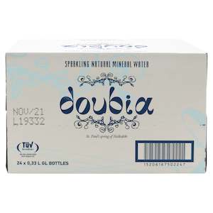 Beverages Non Alcoholic: 24 pack - Doubia Naturally Sparkling Mineral Water 330ml