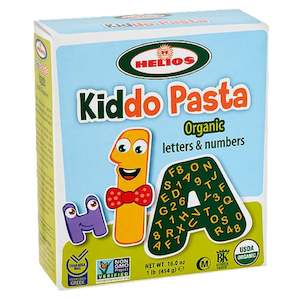 Pasta: 'Helios' Organic Letters & Numbers Kiddo Pasta 454g