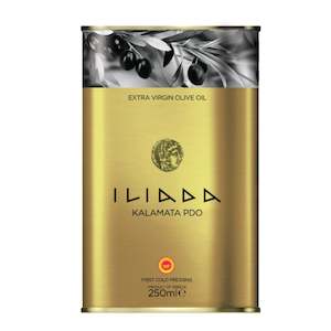 Olive Oil: Extra Virgin Olive Oil Kalamata PDO 'Iliada' 250ml tin
