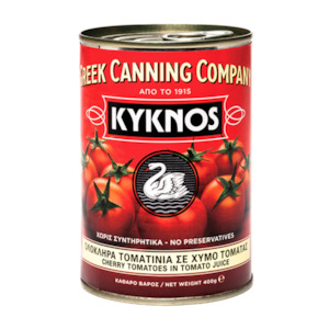 Tomatoes: Cherry Tomatoes in Juice 'Kyknos' 400g