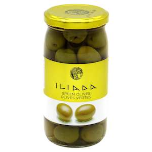 Green Whole Olives 'Iliada' 370g - Gold Line