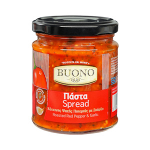 Dips: Buono Roasted Red Pepper & Garlic Spread 200g