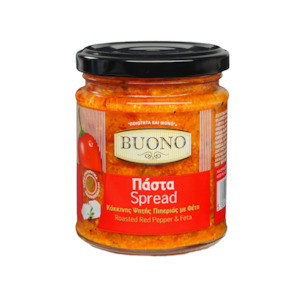Buono Roasted Red Pepper & Feta Spread 200g