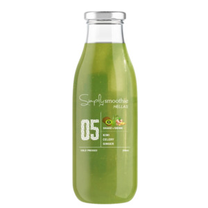 Beverages Non Alcoholic: Simply Smoothie 05 Kiwi Celery Ginger 250ml
