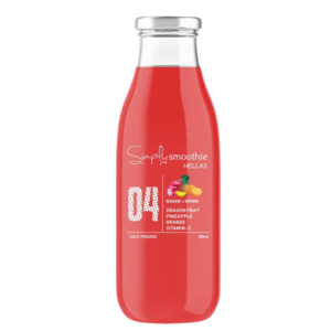 Beverages Non Alcoholic: Simply Smoothie 04 Dragonfruit Pineapple Orange 250ml