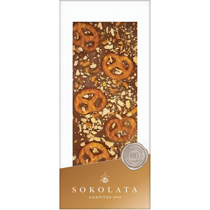 Sweets: Sokolata Peanut Pretzel Milk Chocolate 110g