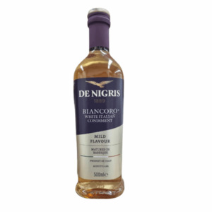 Dressings: De Nigris White Balsamic Vinegar 500ml