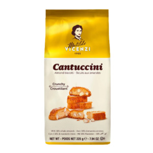 Sweets: Vicenzi Cantuccini Almond Biscotti 225g