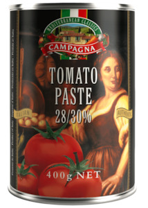 Products: Double Concentrated Tomato Paste 28/30% 400g - CAMPAGNA - Mediterranean Foods New Zealand