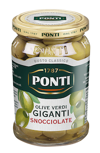 Products: Ponti Pitted Giant Green Olives 280g Mediterranean Foods NZ
