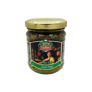 Products: Green Pesto 180g - CAMPAGNA - Mediterranean Foods New Zealand