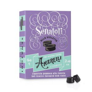 Products: Soft Liquorice Violet Flavoured 60g - AMARELLI - Mediterranean Foods New Zealand