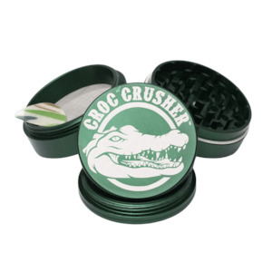Grinders: Croc Crusher 2.5" 4 Piece Grinder - Green