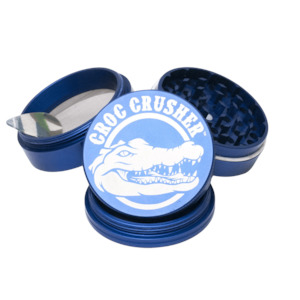Grinders: Croc Crusher 2.5" 4 Piece Grinder - Blue