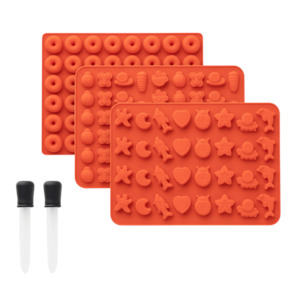 ONGROK Silicone Gummy Molds - 3 pack (Shapes)