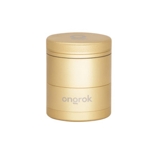 ONGROK Pyramid Tooth Aluminum Storage Grinder | 5pc - Gold