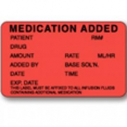 Midwifery Consumables: Labels - Medication Added - Pack Of 5